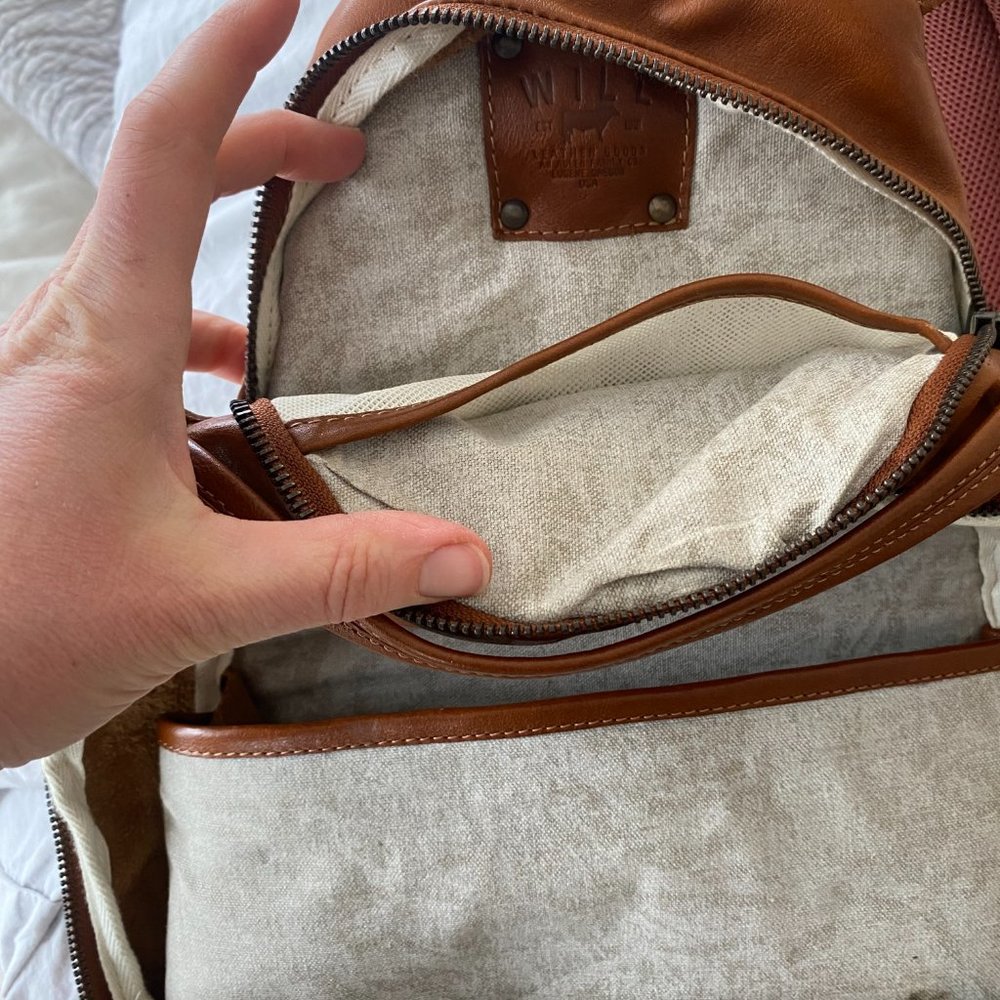 Will Leather Goods Brown Backpack - image 5